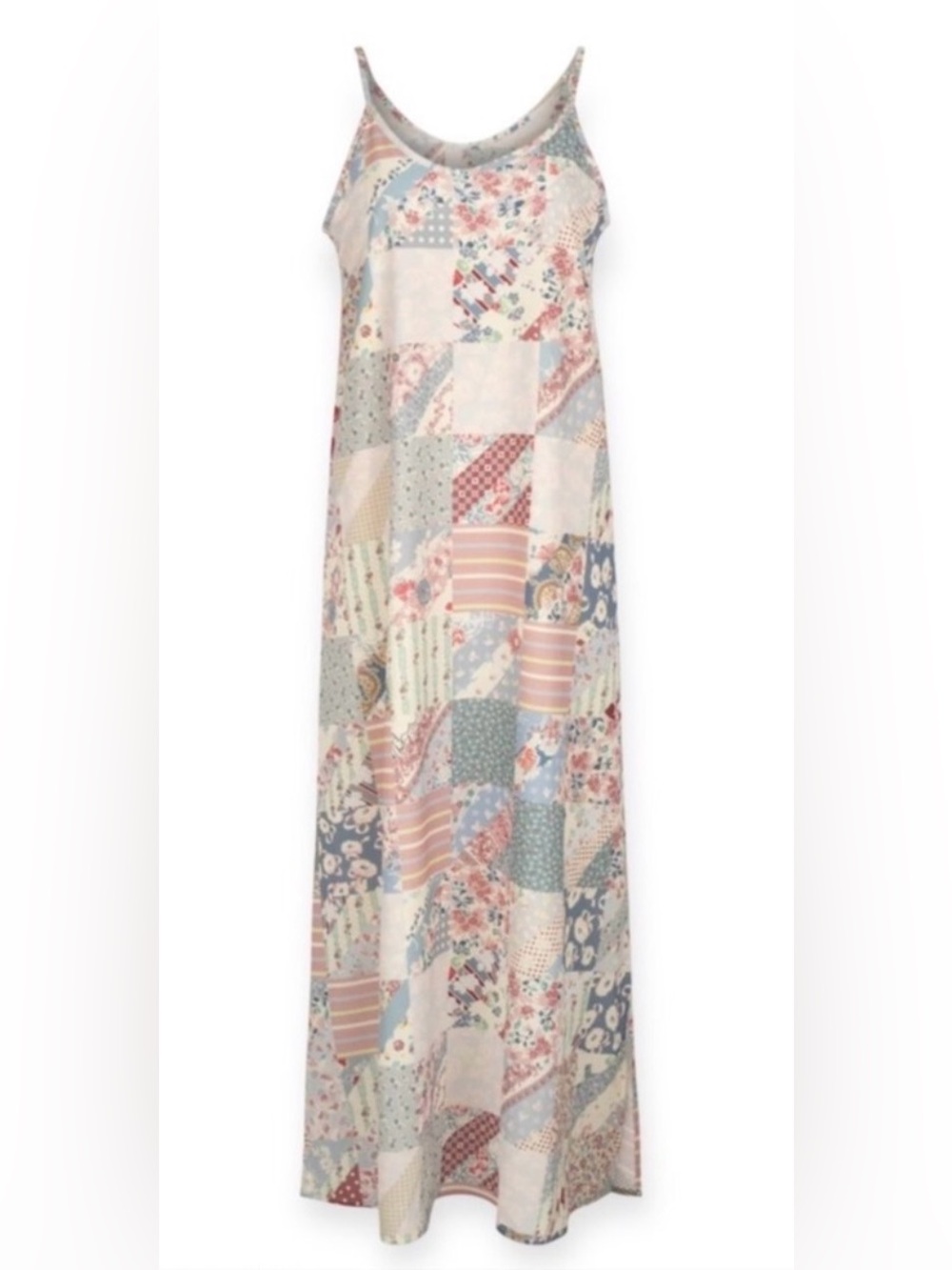 Sz Sm Tasha Polizzi patchwork print Linda maxi dress multicolored summer dress